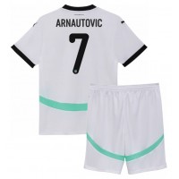 Rakúsko Marko Arnautovic #7 Vonkajší Detský futbalový dres ME 2024 Krátky Rukáv (+ trenírky)